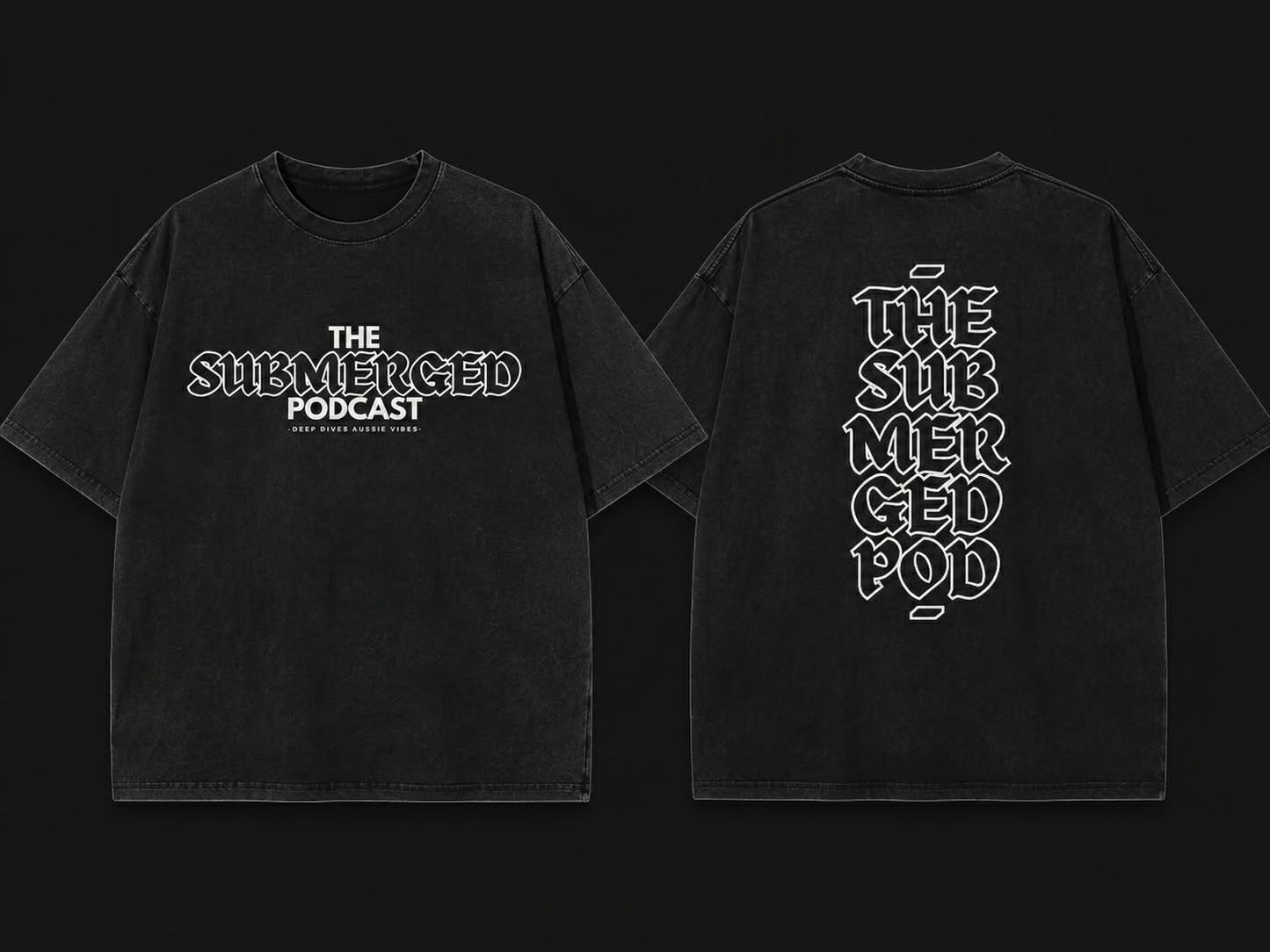 THE SUBMERGED "Stacked tee"